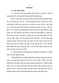 Vận dụng năng lực tiếng Việt của học sinh trong dạy học tác phẩm truyện hiện đại ở lớp 12